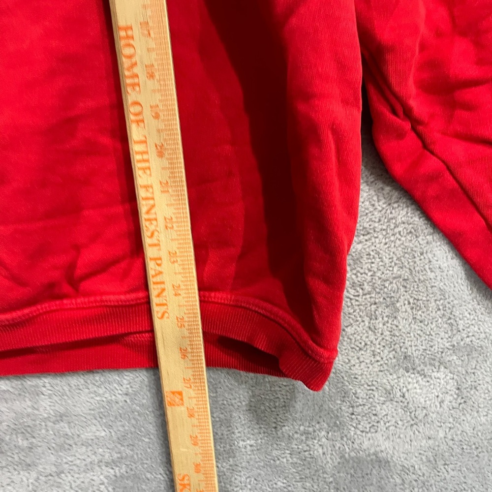 Vintage 1998 Planet Hollywood Sweatshirt Mens Large Red Crew Neck Spellout Logo - Picture 8 of 9